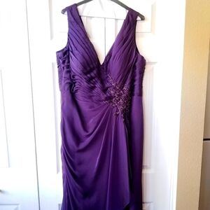 💜MON CHERI Montage Gown 18W Style 215907 Purple Haze